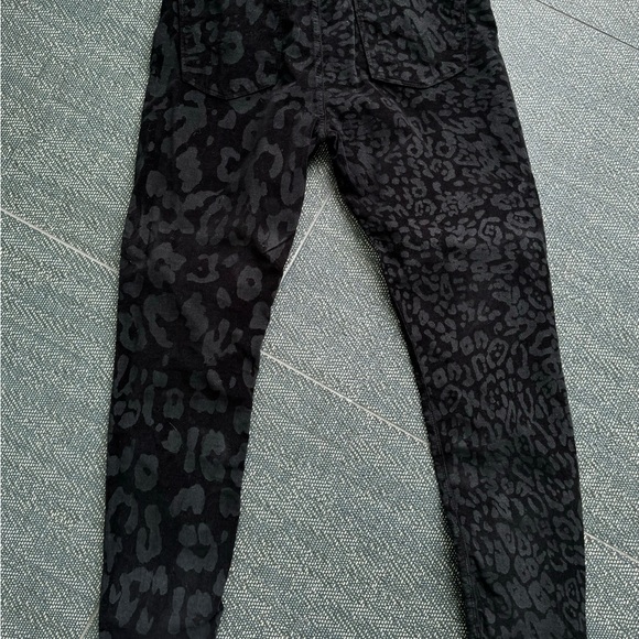 NWT Hudson Black Leopard Print Skinny Jeans Metallic High Waist Barbara size 30 - Picture 4 of 7